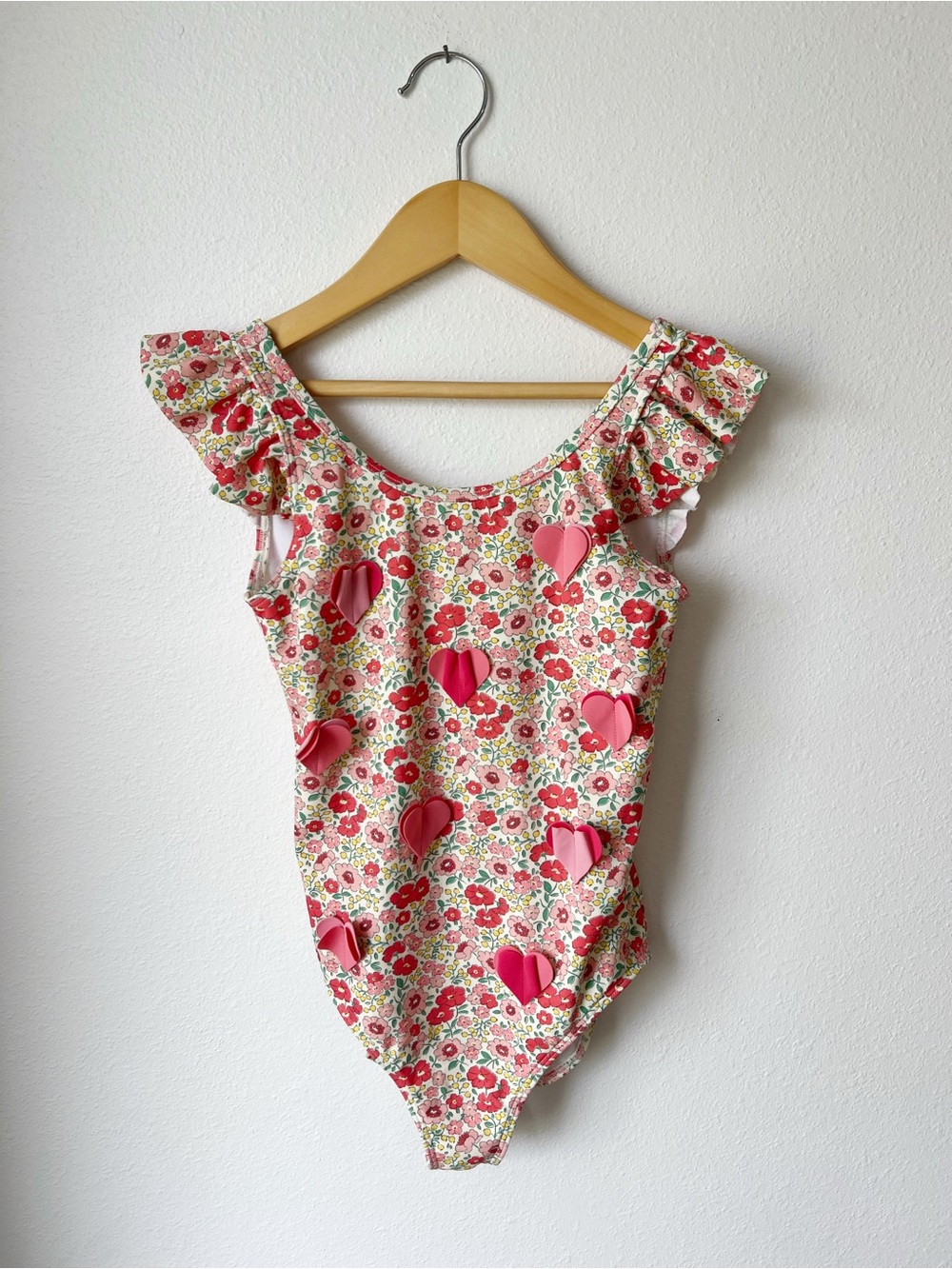 MINI BODEN | Liberty Floral Hearts One Piece Swimsuit | 9-10
